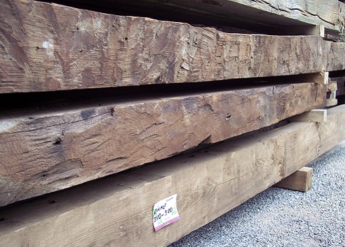 Oak beams as timber for restoration and new construction